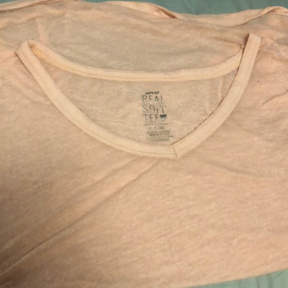 aerie Tops - Aerie baby pink real soft tee S EUC aerie Tops - Aerie baby pink real soft tee S EUC